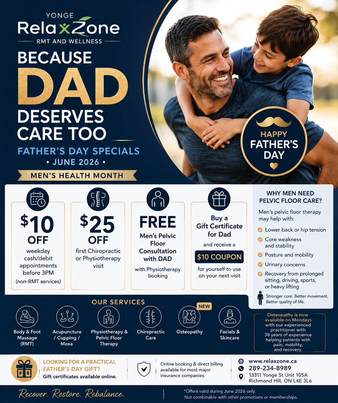 Father's Day Special - RelaxZone RMT and Wellness
