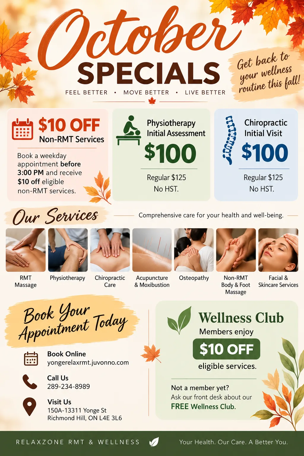 RelaxZone October 2026 Special